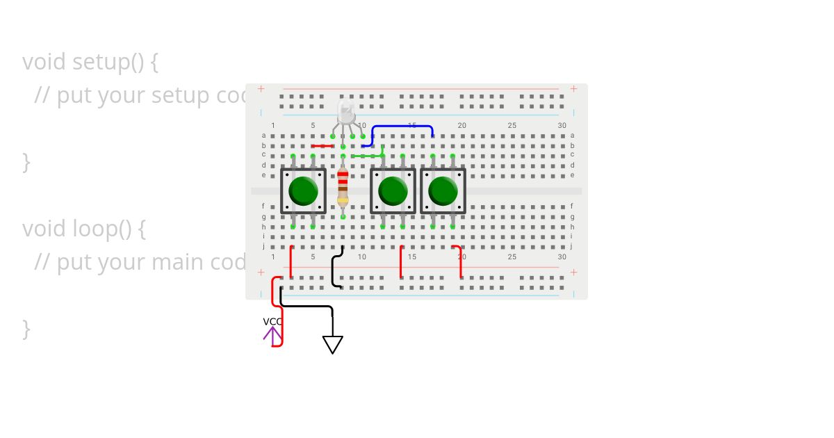 3 button RGB simulation