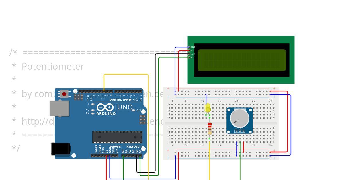 92 Potentiometer [Arduino UNO] simulation