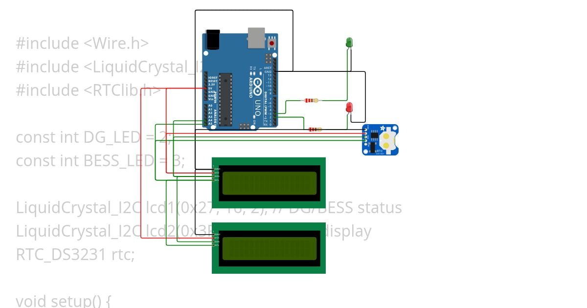 DG & BESS Operation Control Scheme with Two x LCD Display Copy simulation