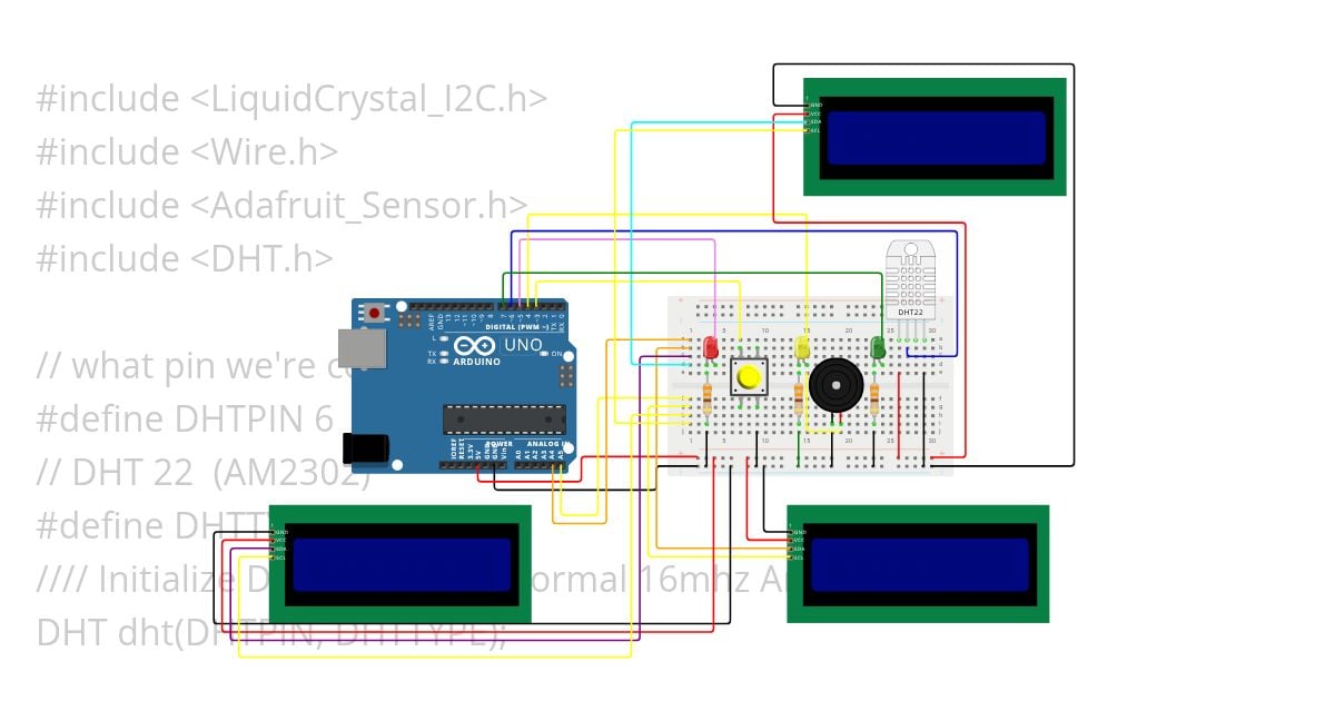 MK Multiple I2C LCDs simulation