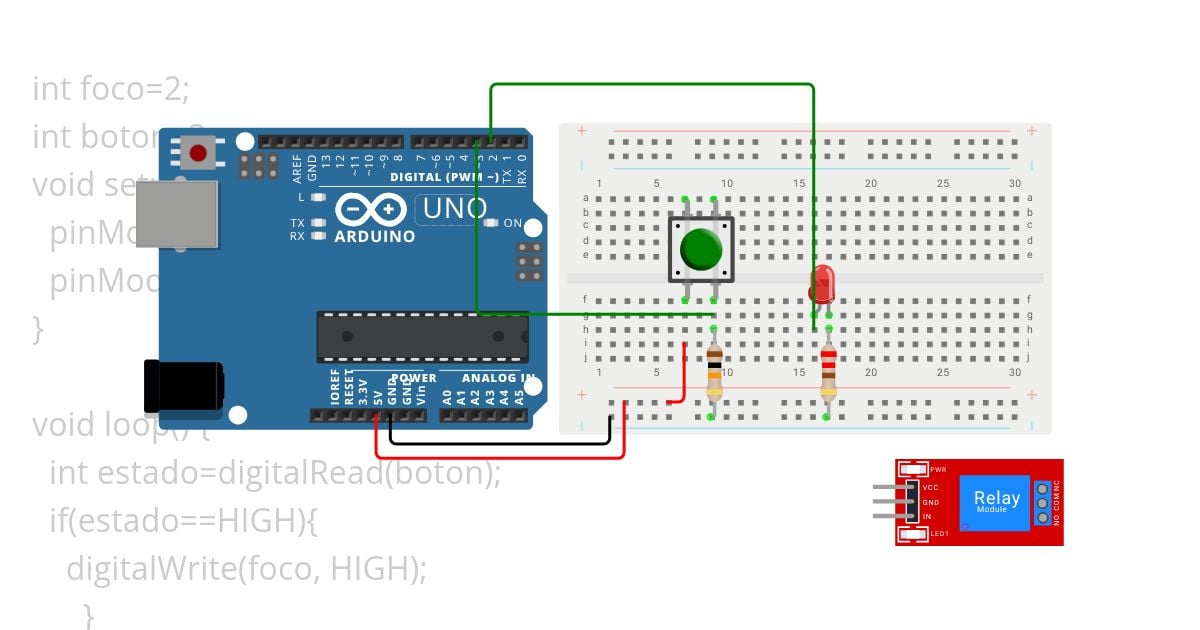 RELE UN FOCO simulation