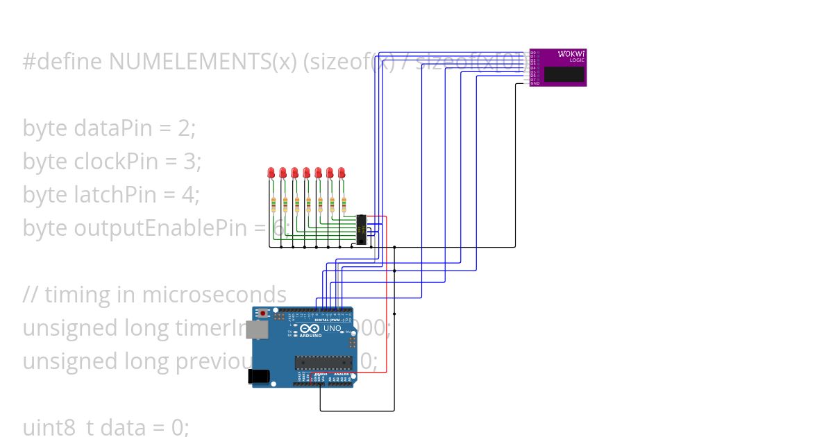 several_brightness_74hc595 simulation
