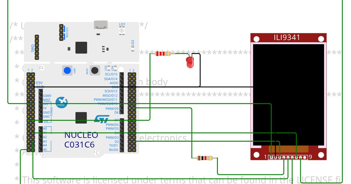 ST Nucleo - SPI Display