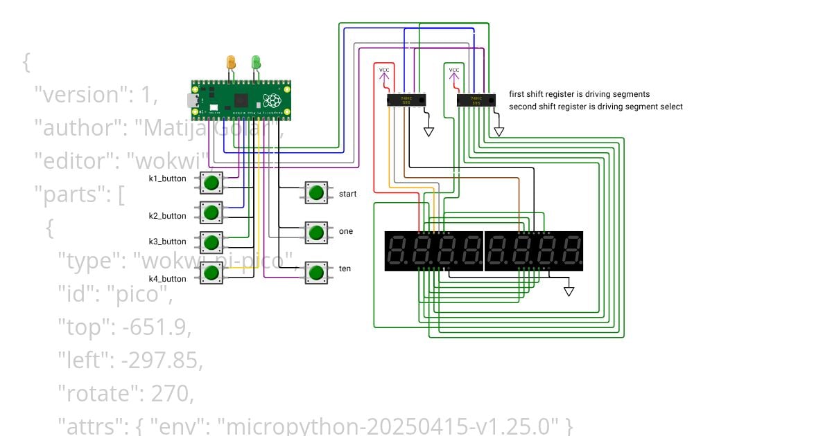 pi-pico-74hc595-6x7seg simulation