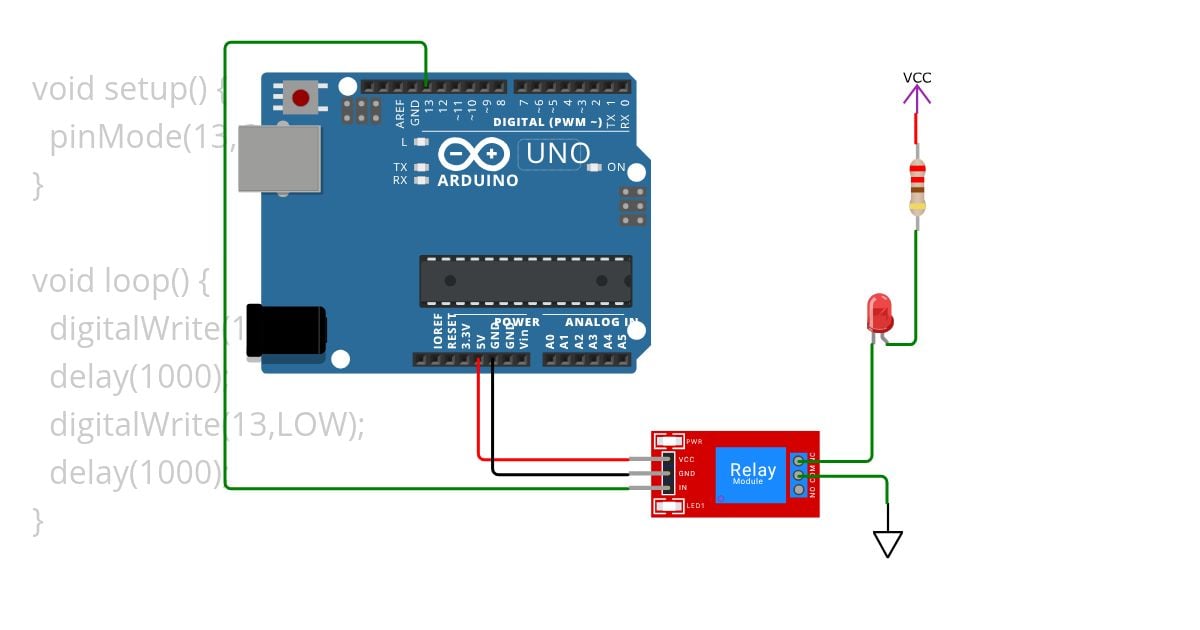 Röle Kullanımı simulation
