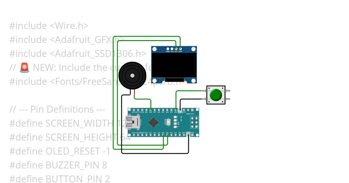 OLED-10 seconds timer simulation