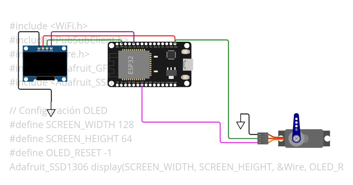 ejemplo MQTT ESP32 servo simulation