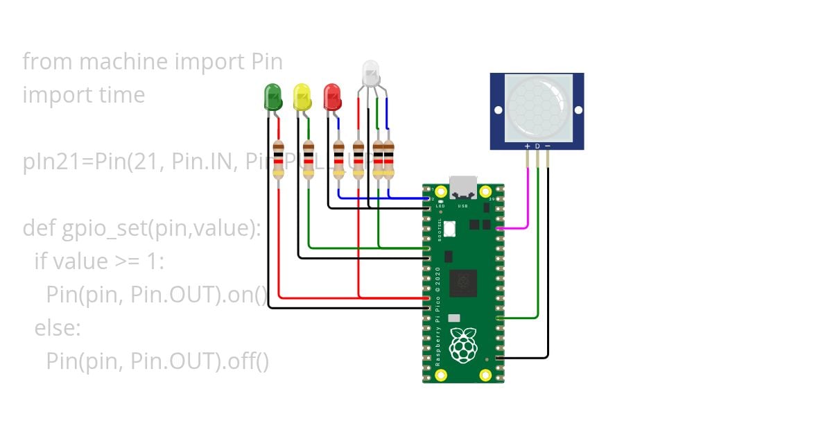 Blink LED with MicroPython simulation