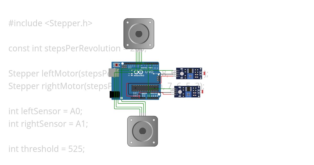 ground line following robot simulation