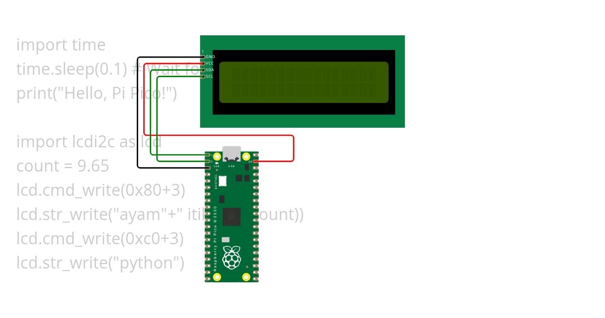 lcd i2c intro  simulation