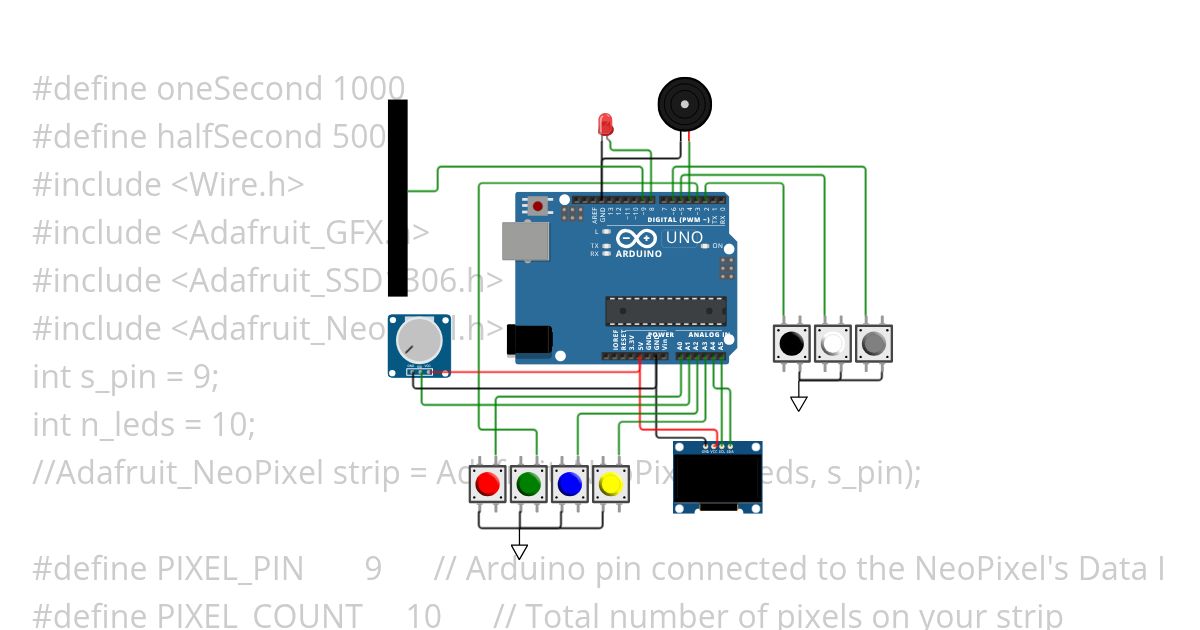 Timer 6 buttons with Flow Rate simulation