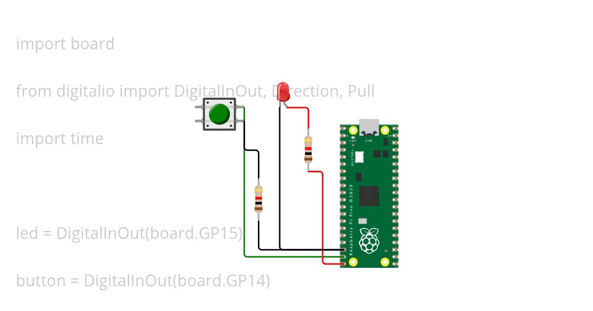 Button Lights Up LED