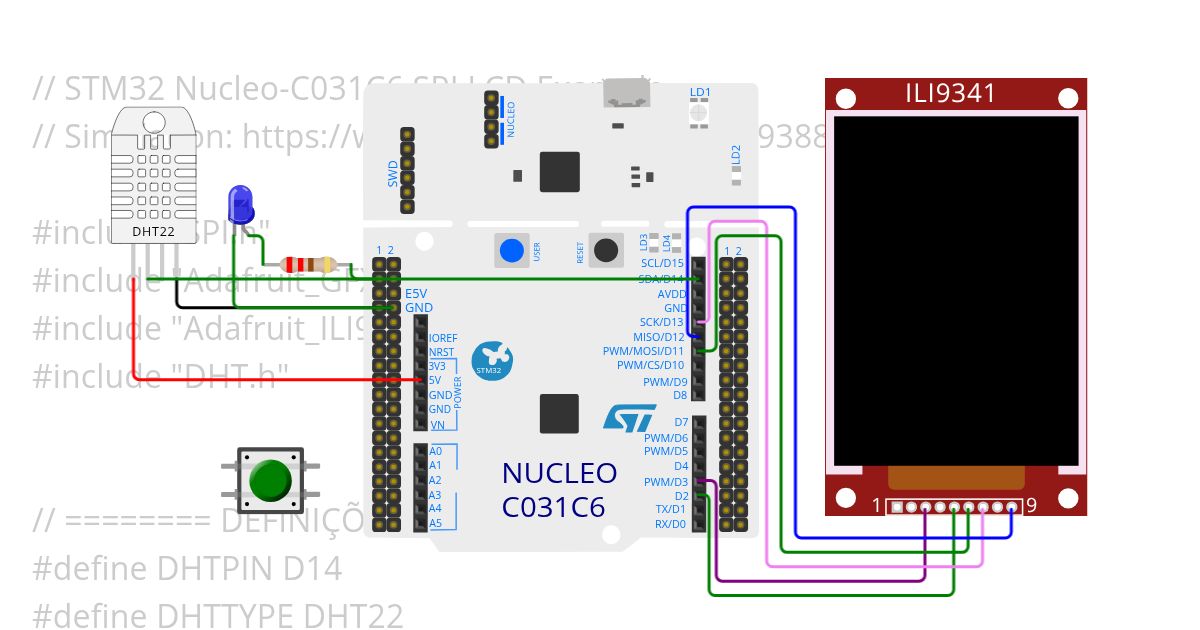 ST Nucleo - SPI Display Copy