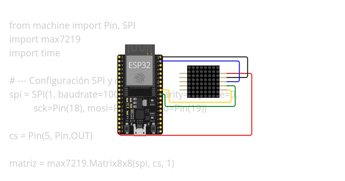 Ejemplo Diagonal Matriz ESP32  Copy
