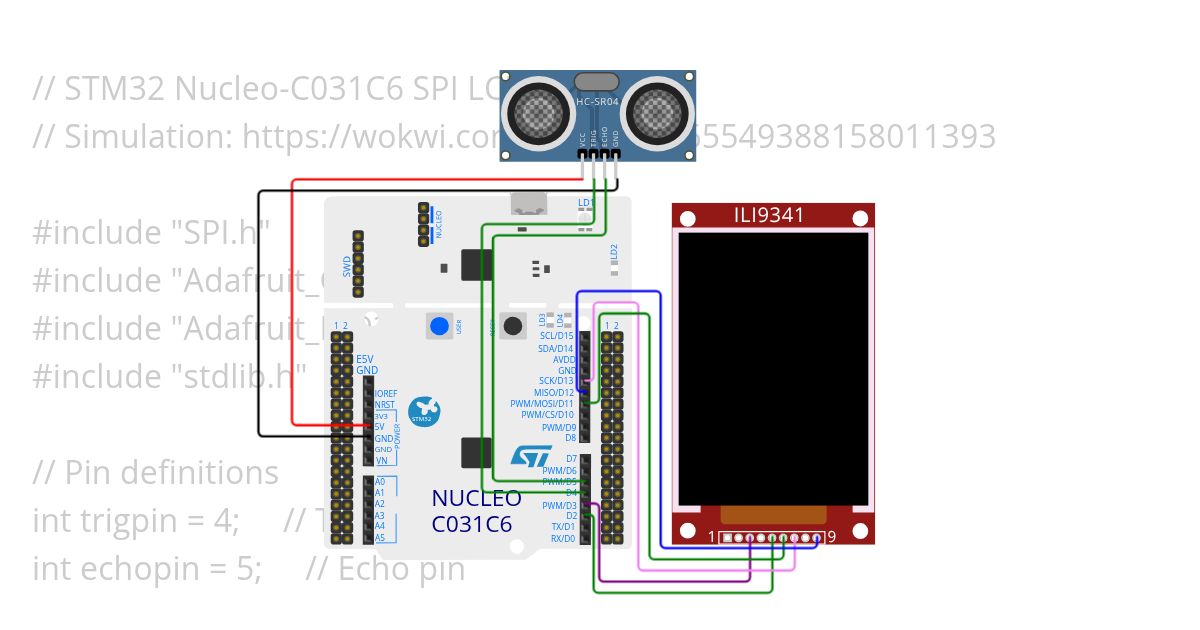 ST Nucleo - SPI Display Copy