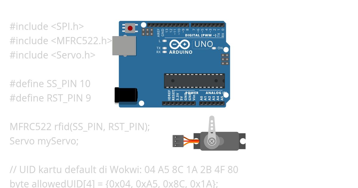 rfid + servo simulation