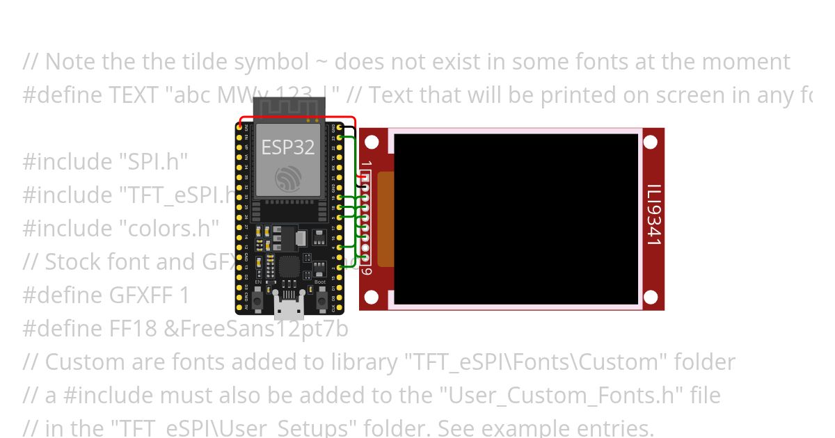 ESP32_eTFT_Custom_Fonts simulation