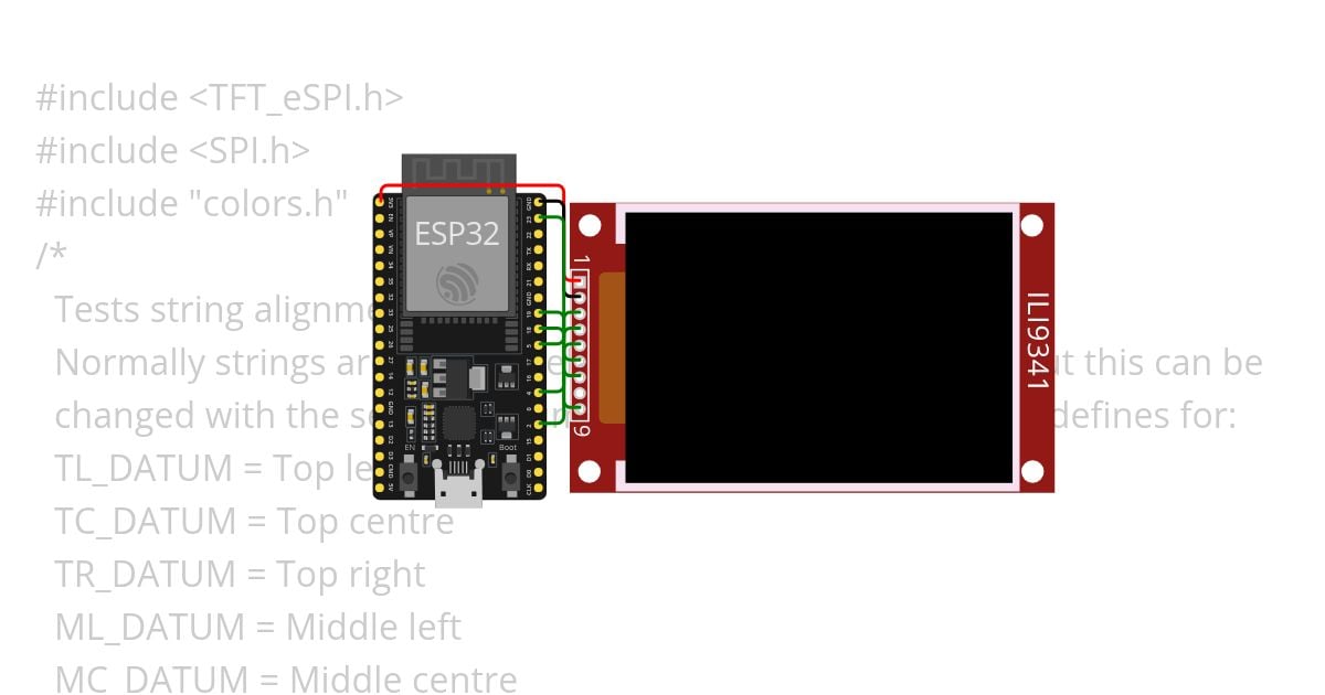 ESP32_eTFT_String_Align simulation