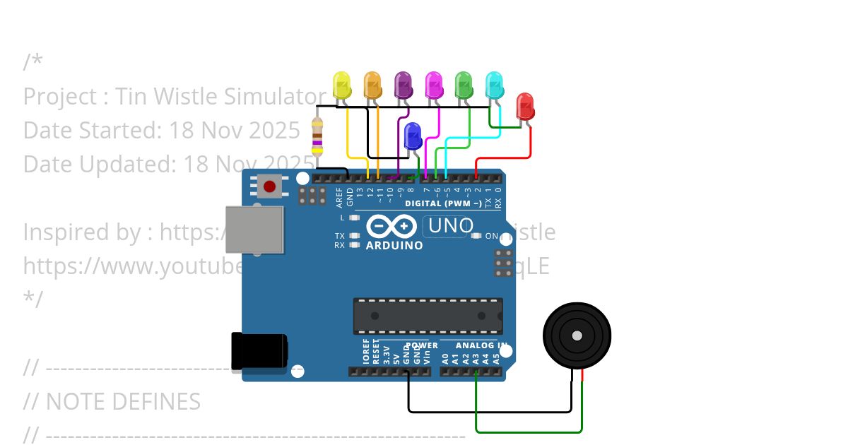Tin Whistle v1a simulation