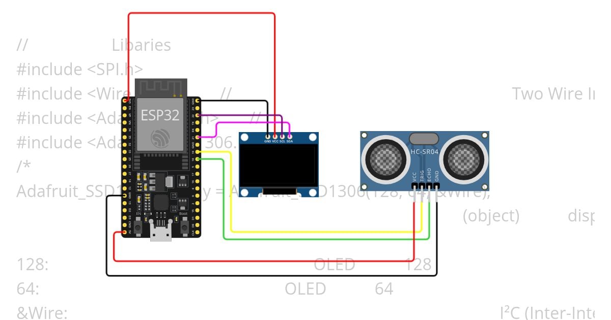 Lab 1 ESP32-Ultrasonic  simulation