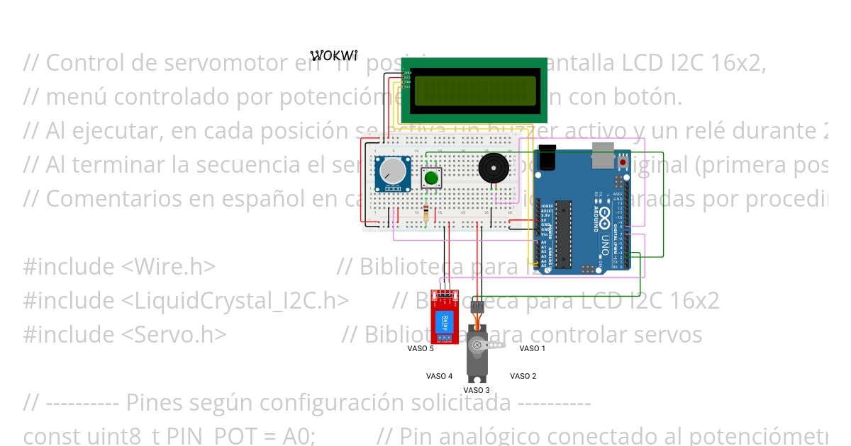 Despachador líquidos. simulation