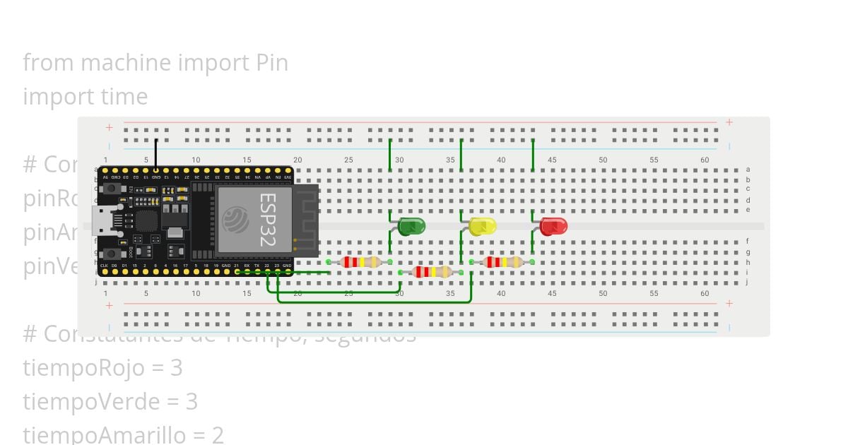 MicroPython Semaforo ESP32 