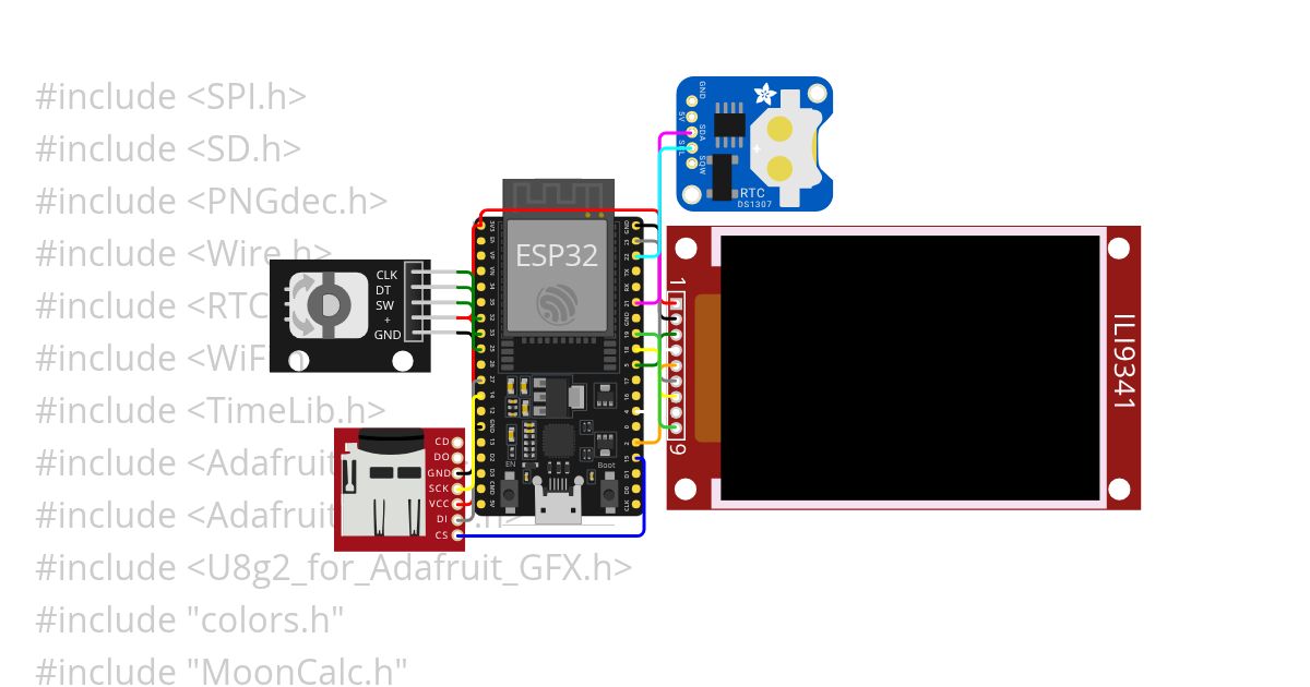 Wyświetlacz_fazy_księżyca_U8g2_1_display simulation