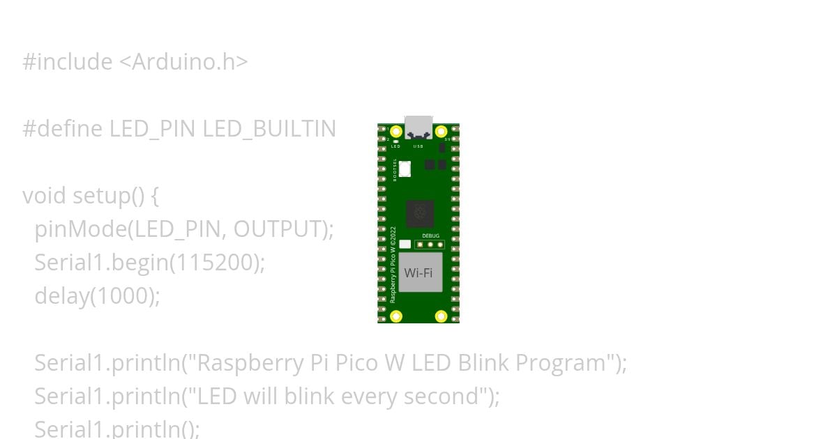 Embedded tasks. Blink onboard led.  simulation