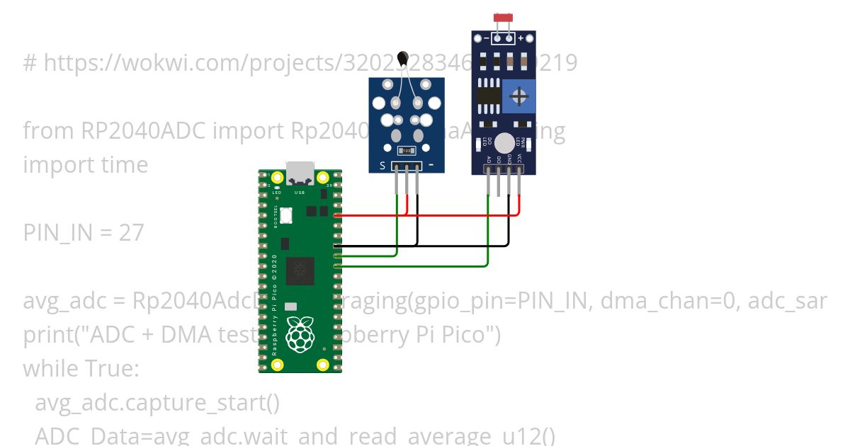 Pi Pico ADC DMA [MicroPython] simulation