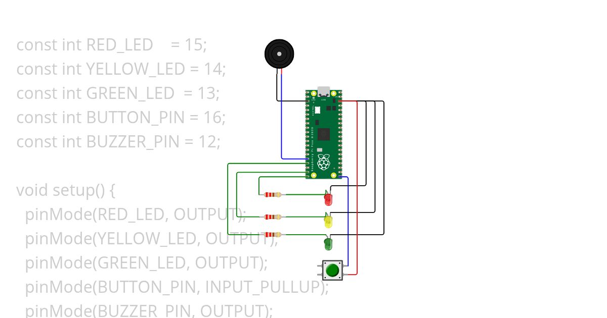 Embedded tasks. Traffic lights.  simulation
