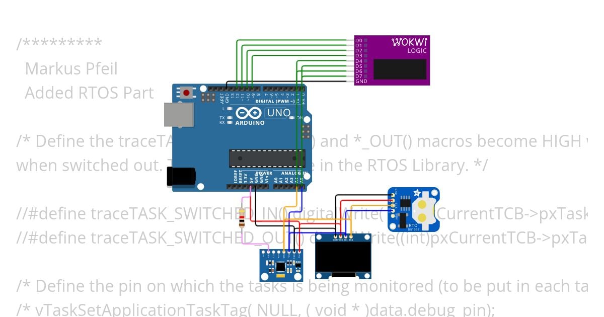 I2C Device Scan RTOS simulation