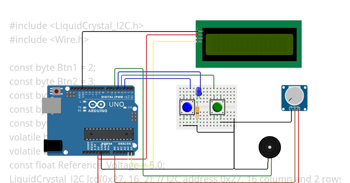 ADC Interrupt buttons 2 with VPOT simulation