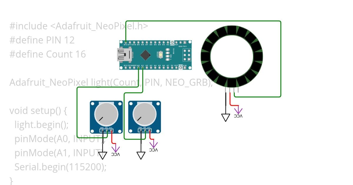 adafruit pixel count simulation