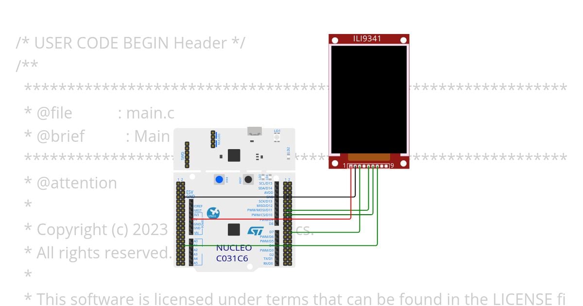 ST Nucleo - SPI display Copy