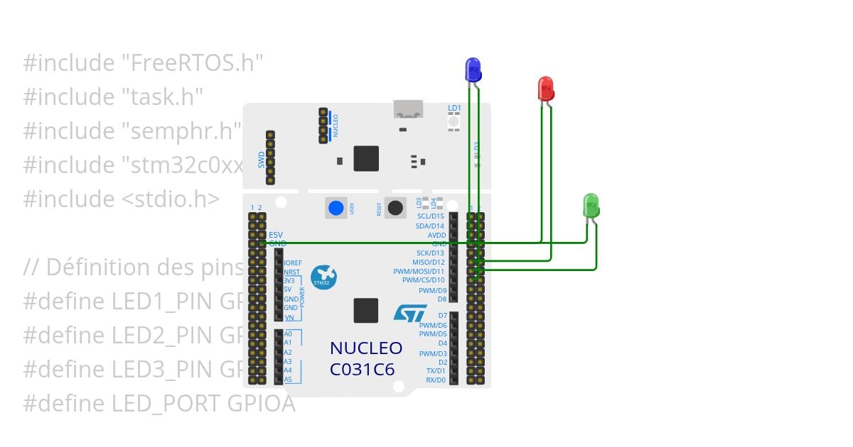 STM32 freertos TP4- Mutex à faire Copy