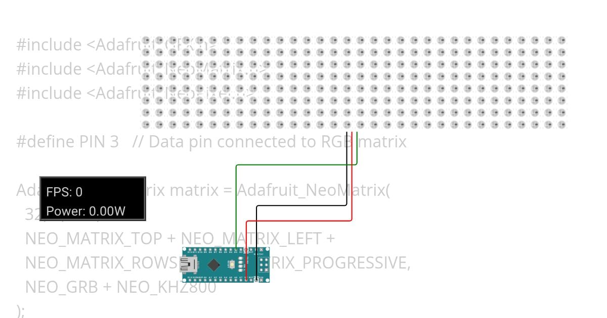 animations on 32 by 8 matrix by arvind  5 types simulation