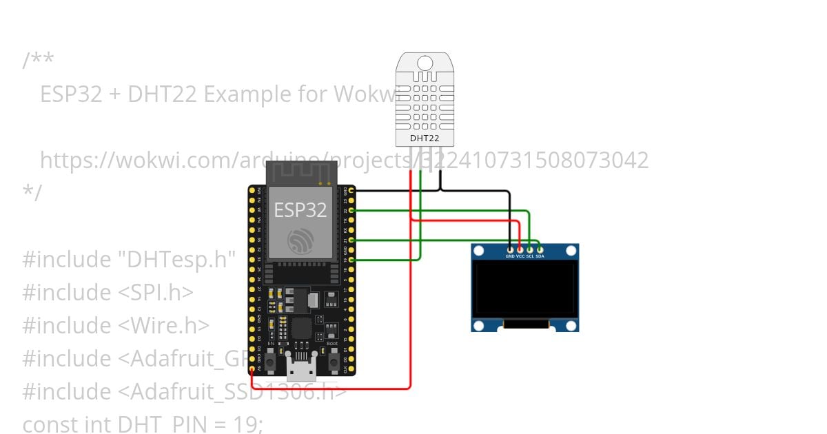 ESP32_ DHT_OLED simulation