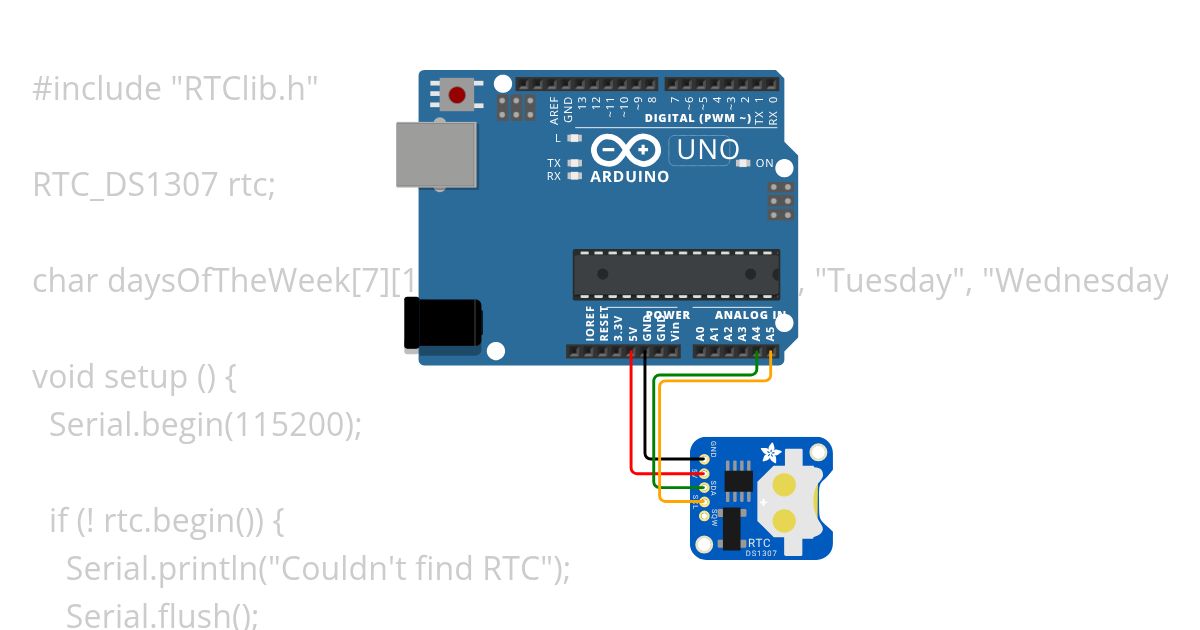 RTC_ds1307-basic simulation