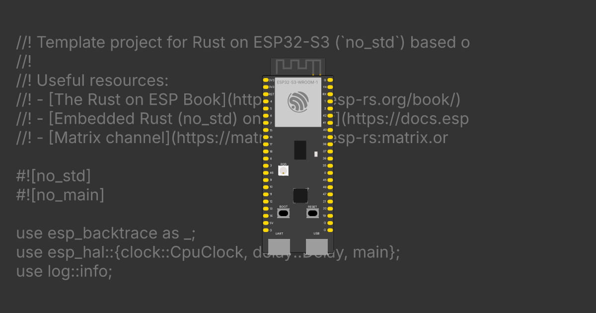 Rust on Wokwi - Online ESP32, STM32, Arduino Simulator