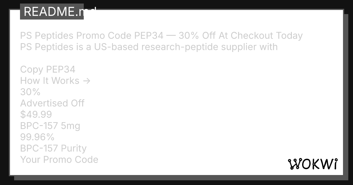 bpc 157 discount code PS Peptides {{